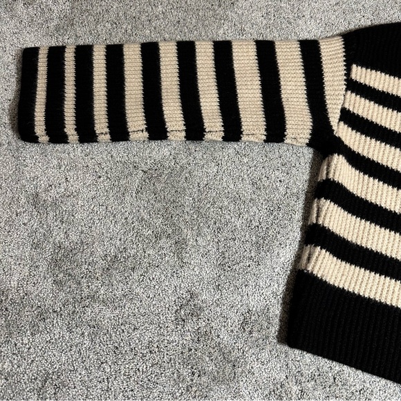 Naadam 100% Cashmere Striped Crewneck Sweater - XS - Picture 13 of 15